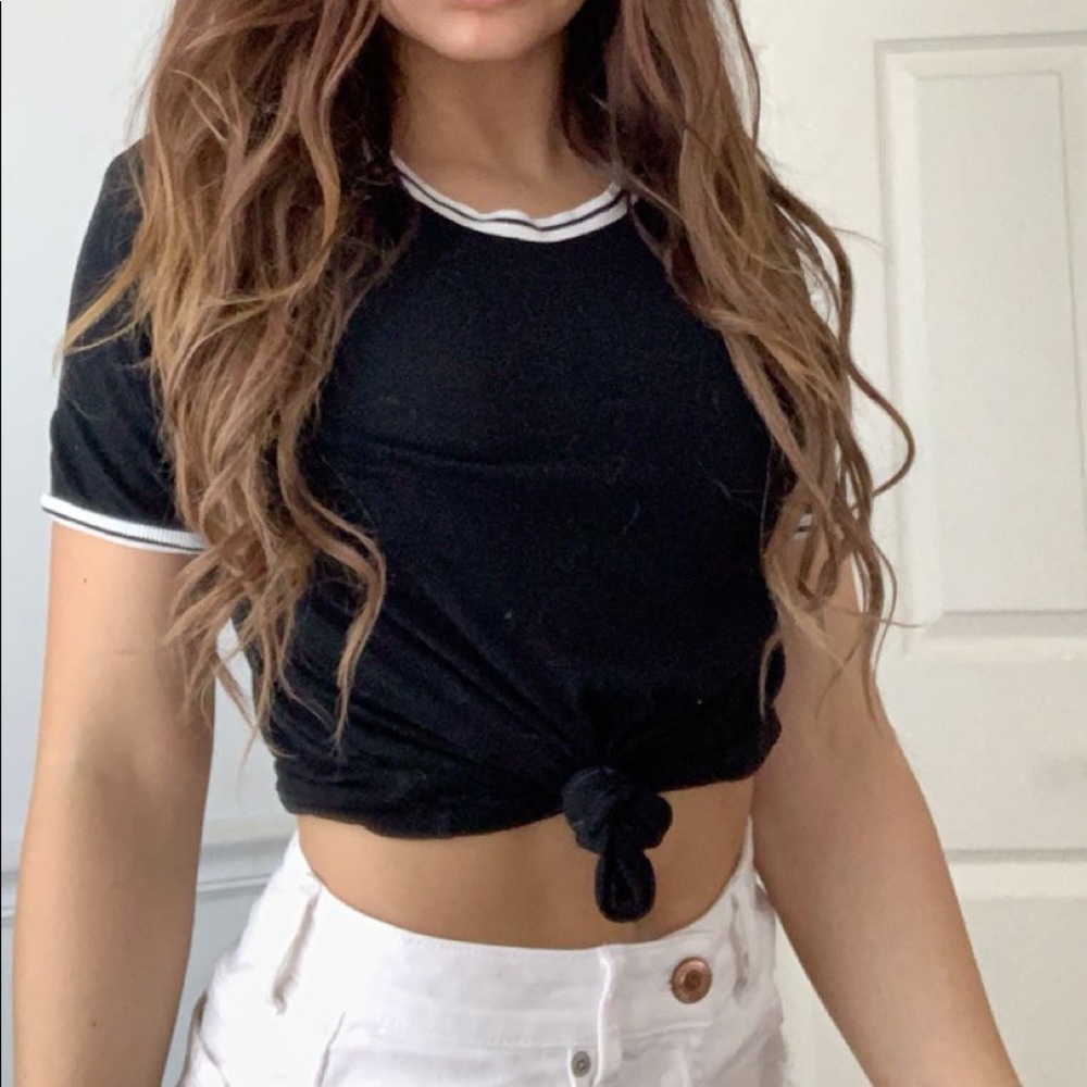 Black Mango Crop Top